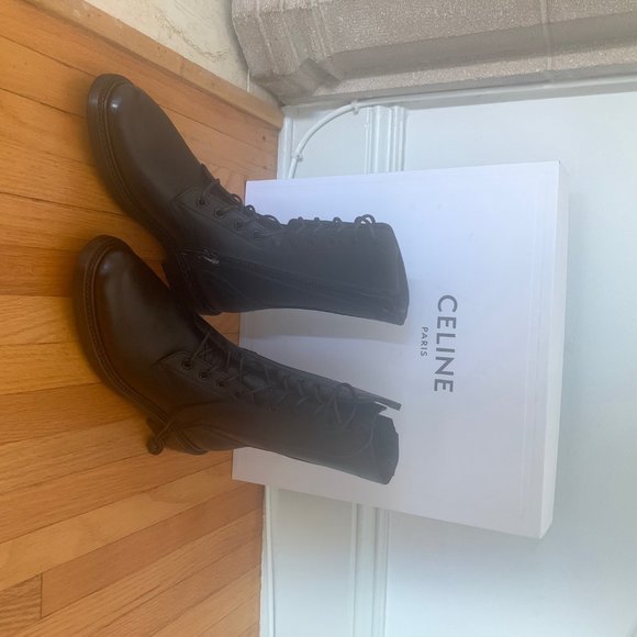 Celine Ranger Lace-Up Boots, US size 6.5 - Picture 2 of 8
